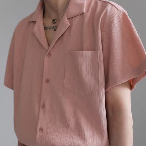 Bestmeet-Shirts,Linen Shirts Short Sleeve Button Down Shirt Casual Beach Summer Shirts Wedding Vacation Shirt.